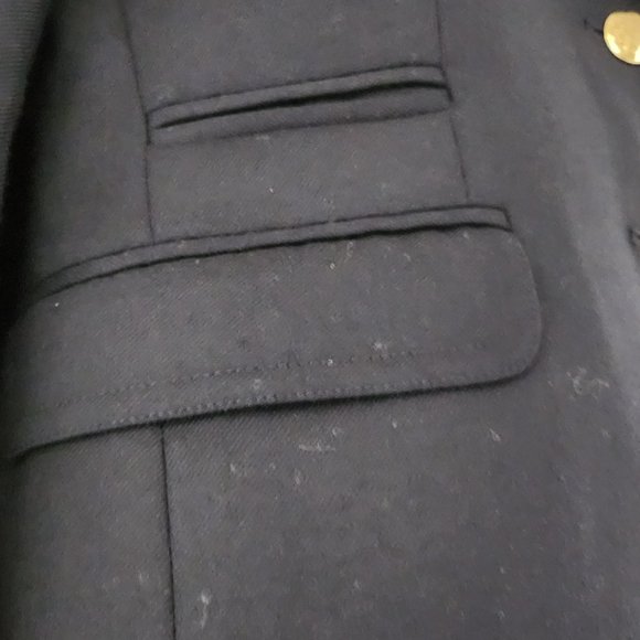 J. Crew schoolboy strong shoulder 2 gold button wool jacket/blazer Sz 2 - Picture 11 of 14